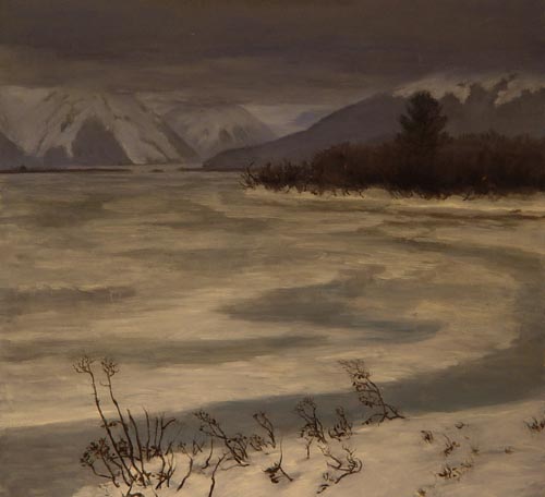  David Rosenthal Oil Painting Cordova Alaska Scott River